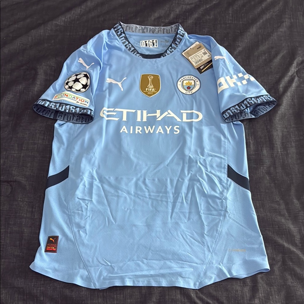 Manchester City #9 Erling Haaland 2024-25 Puma Home Player Edition Jersey - Picture 2 of 13